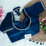 Manjari-dual-tone-blouse-back