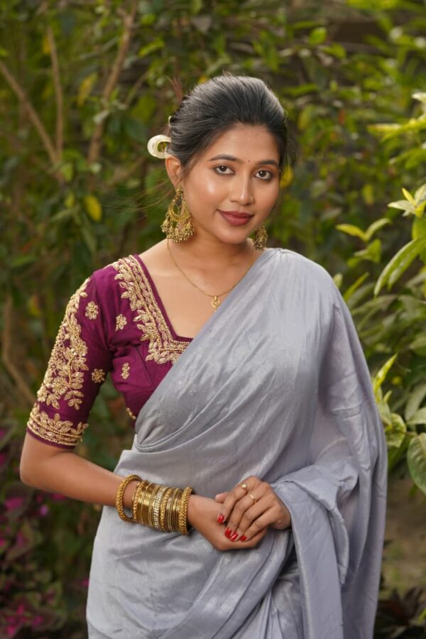 Katadana heavy handwork-silk-free size