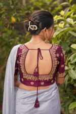 Katadana heavy handwork-silk-free size-backview