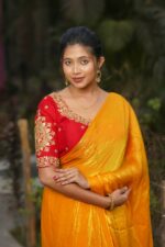 New design bridal heavywork soft silk front hook free size front