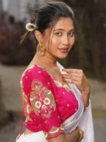 Pakhi-handwork-side-view-jhanki-blouse Pakhi handwork Blouse