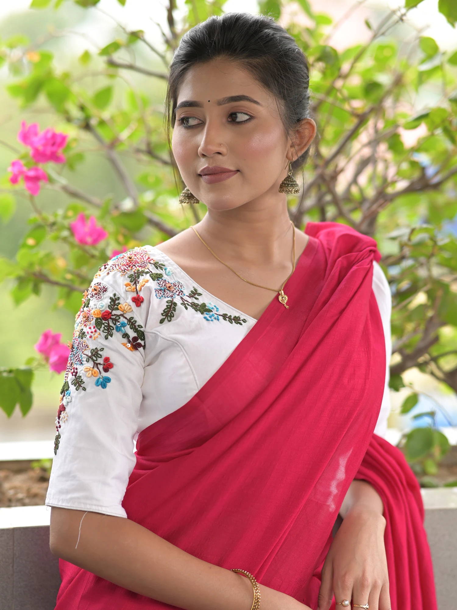 Phoolika cotton blouse front