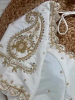 carry handwork bridal blouse WHite