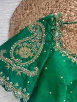 carry handwork bridal blouse6 Green